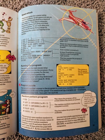 A BASIC listing for Space Attack.